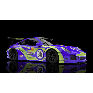 Porsche 997 Purple Hippie n 35 Psychedelic Livery