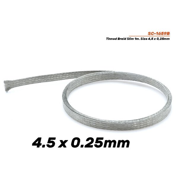 Trencilla Extrafina Estañada 4,5mm Ancho x 0,25mm Espesor